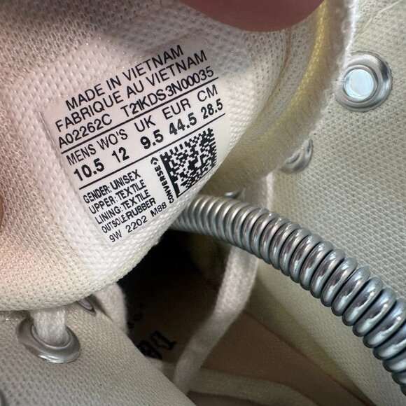 Size M10.5/W12 Converse Run Star Motion Platform High Unisex White Shoes A02262C - Picture 9 of 10